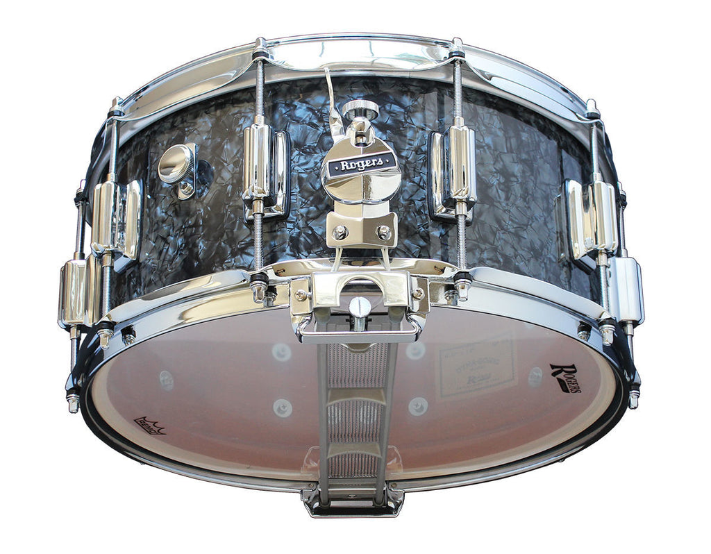 Rogers Dyna-Sonic Beavertail Series 14x6.5 Inch Snare Drum - Black Diamond Pearl