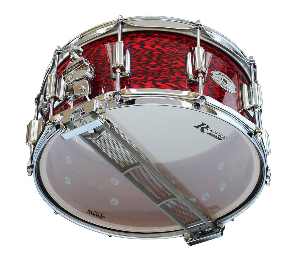 Rogers Dyna-Sonic Beavertail Series 14x6.5 Inch Snare Drum - Red Onyx