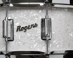 Rogers Dyna-Sonic Beavertail Series 14x6.5 Inch Snare Drum - White Marine Pearl