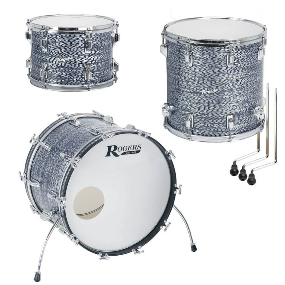 Rogers Cleveland Series 20/12/14 3pc Drum Kit - Sky Blue Onyx