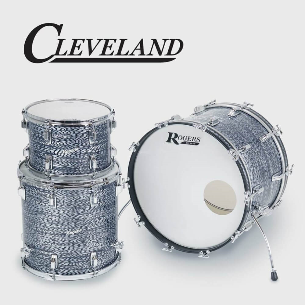 Rogers Cleveland Series 20/12/14 3pc Drum Kit - Sky Blue Onyx