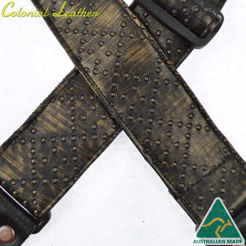 Colonial Leather Medieval 50mm Webbing Guitar Strap - Rogue