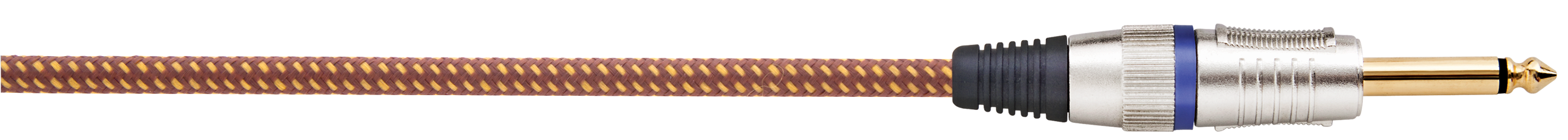 Carson Rocklines ROK20BV Noiseless Braided Guitar Lead - 20 Feet - Vintage Tweed