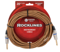 Carson Rocklines ROK20BV Noiseless Braided Guitar Lead - 20 Feet - Vintage Tweed