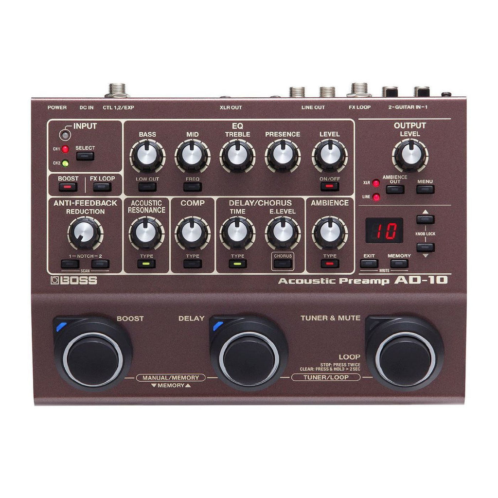 BOSS AD-10 Acoustic Preamp (AD10)