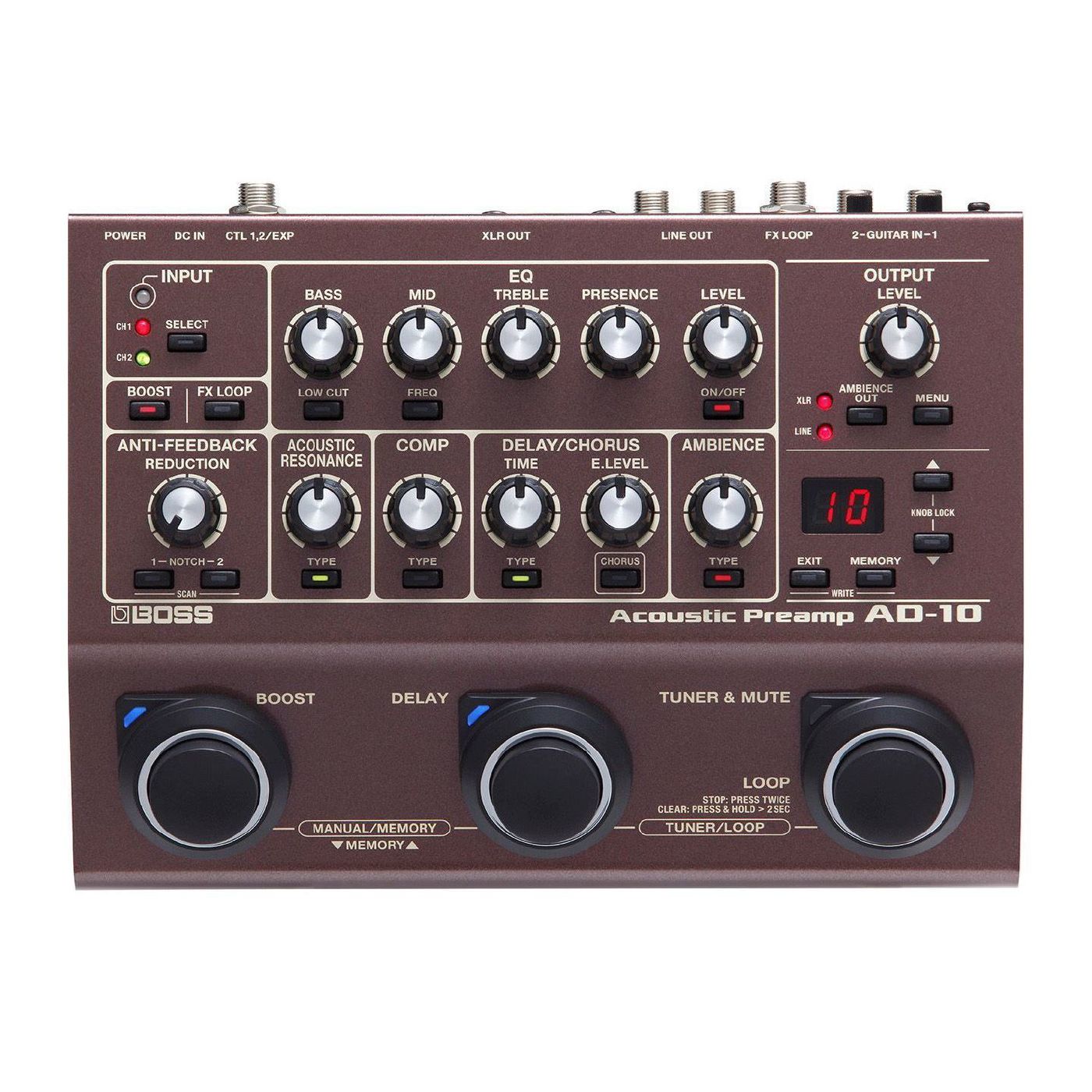 BOSS AD-10 Acoustic Preamp (AD10)