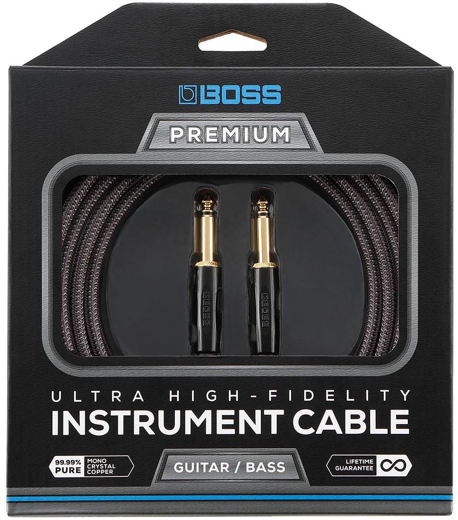 BOSS BIC-P10 Straight to Straight 10ft Premium Instrument Cable (BICP10)