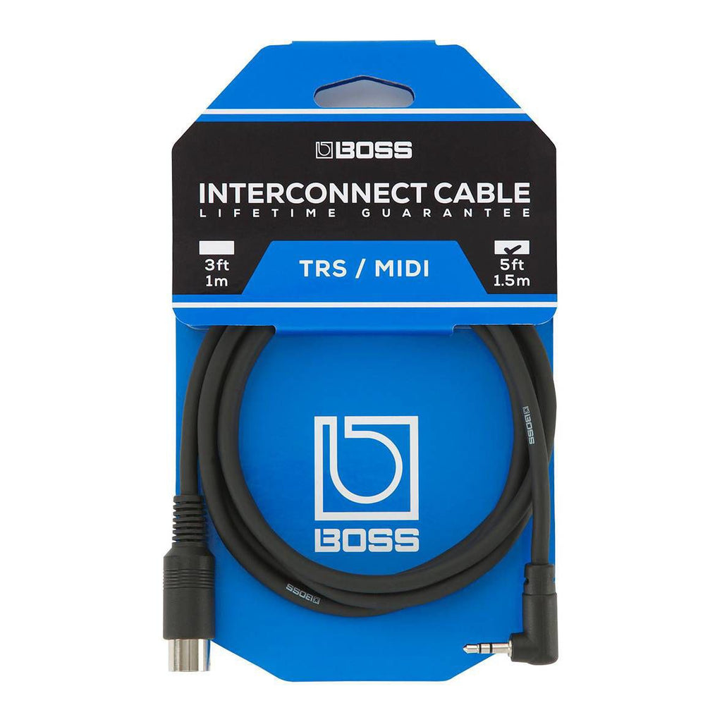BOSS BMIDI-5-35 TRS 3.5mm - 5-Pin MIDI Cable - 5ft