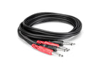 Hosa CPP-202 Dual 1/4 Inch To Dual 1/4 Inch Cable (2m)