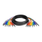Hosa CPP-803 1/4 TS to Same Unbalanced Snake 8-ch Cable - 3m