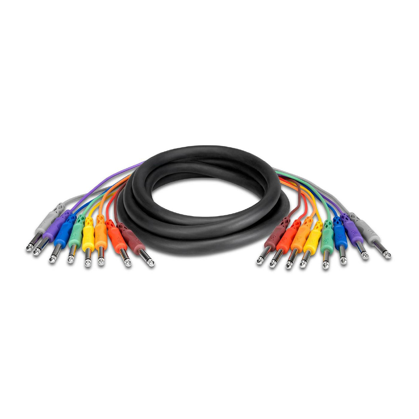 Hosa CPP-805 1/4 TS to Same Unbalanced Snake 8-ch Cable - 5m