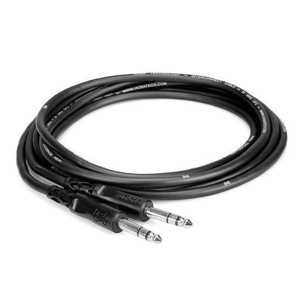 Hosa CSS-110 10ft straight 1/4 inch male to 1/4 inch male audio cable for PA systems and audio connections