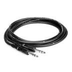Hosa CSS-110 10ft straight 1/4 inch male to 1/4 inch male audio cable for PA systems and audio connections