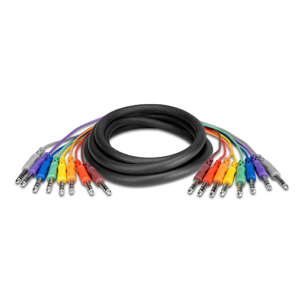 Hosa CSS802 Balanced Snake 1/4 In TRS To Same - 2 meters