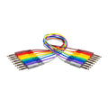 Hosa CSS830 1/4 TRS to Same Balanced Patch Cables (8-Pack 1ft)
