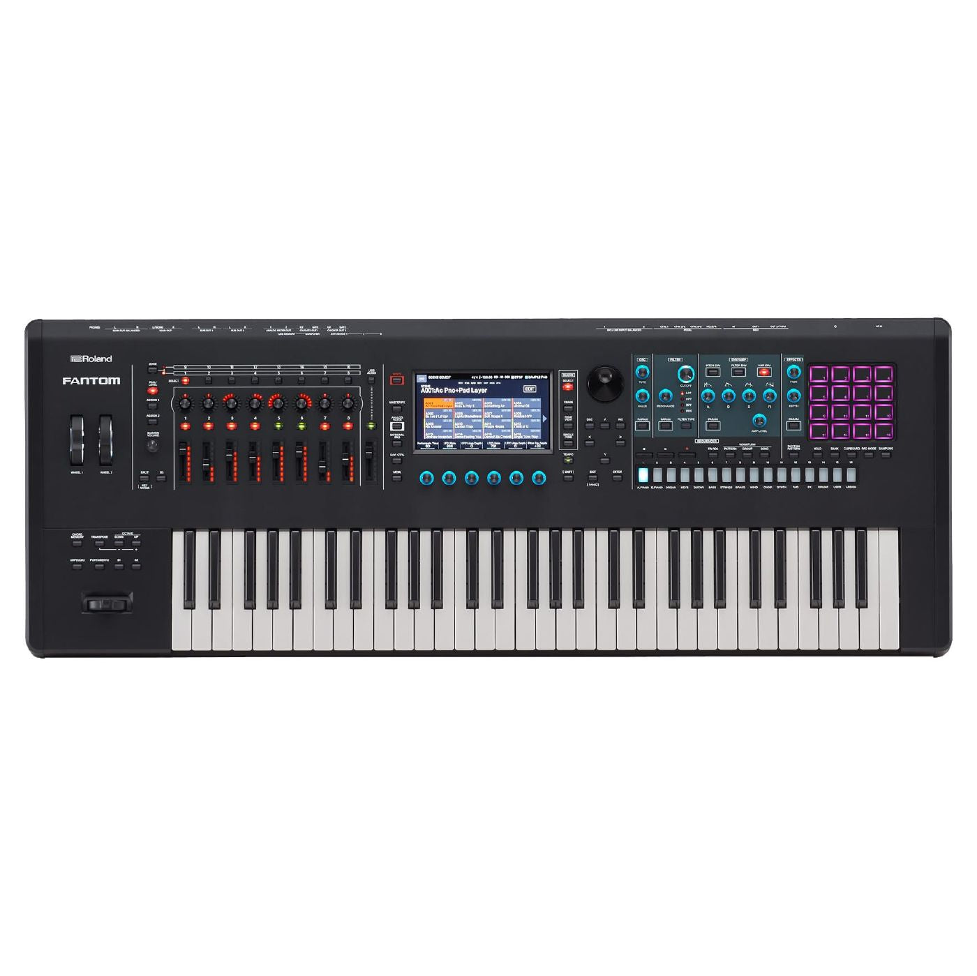 Roland FANTOM-6 Synth Workstation Keyboard - 61 Semi-Weighted Keys with Aftertouch