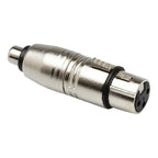 Hosa GXF-132 XLR female to RCA female audio adaptor for connecting professional audio equipment.