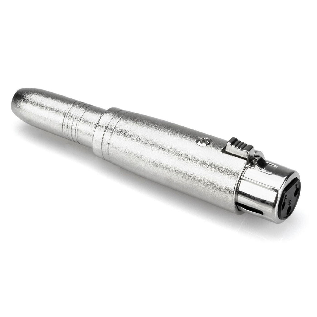 Hosa GXJ-183 XLR female to 1/4 inch TRS female adaptor for professional audio connections and PA equipment.