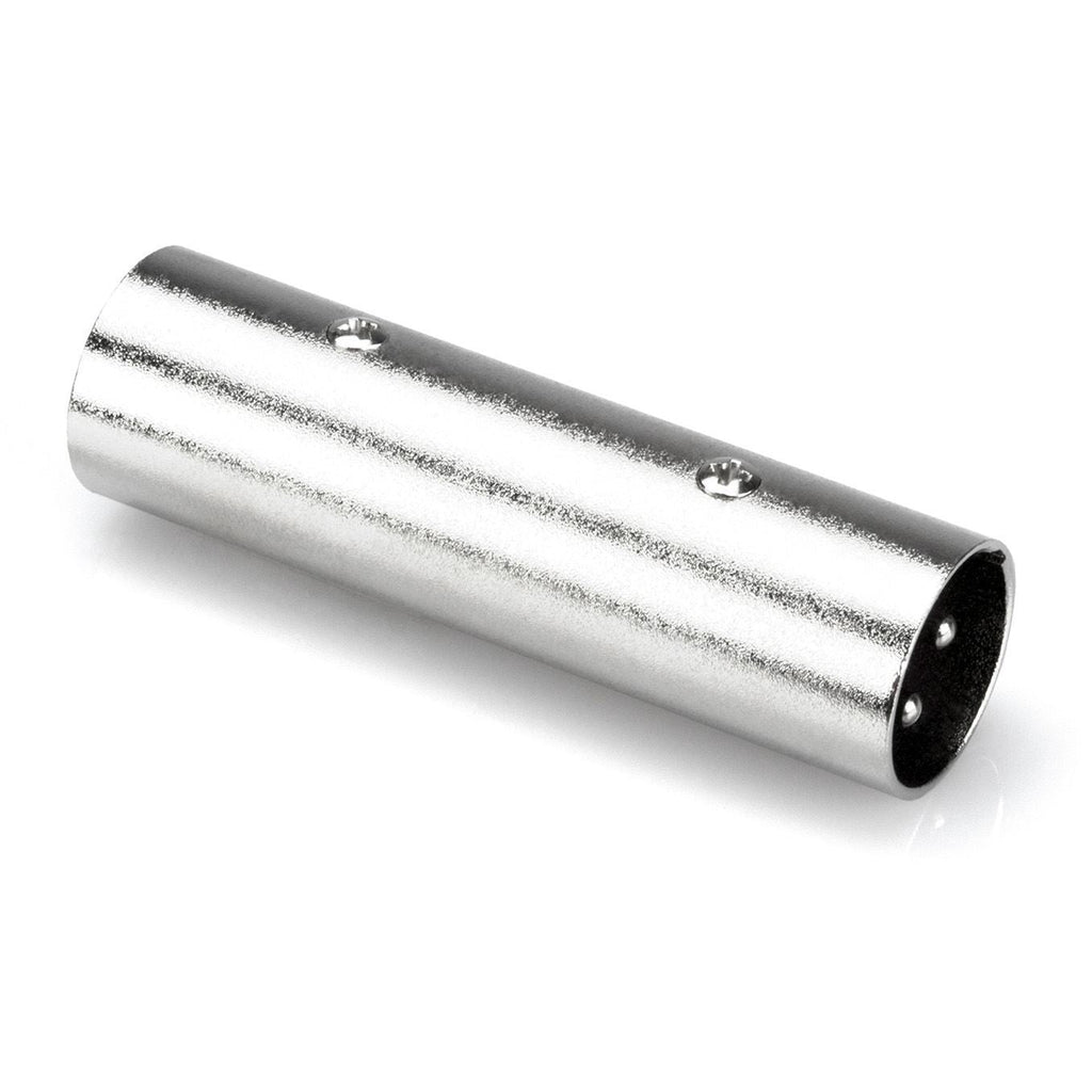 Hosa GXX-144 XLR male to male gender changer adaptor for professional PA audio cables and equipment.
