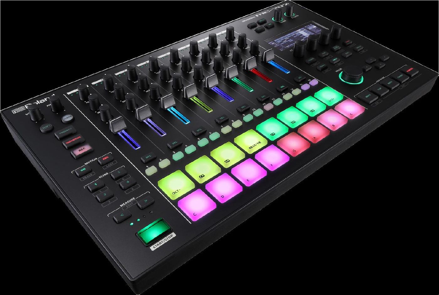 Roland MC707 8-Channel Performance & Production Groovebox with Sampling