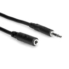 Hosa MHE-105 stereo mini male to female audio cable, 1.5m, for connecting audio devices in PA and sound systems.
