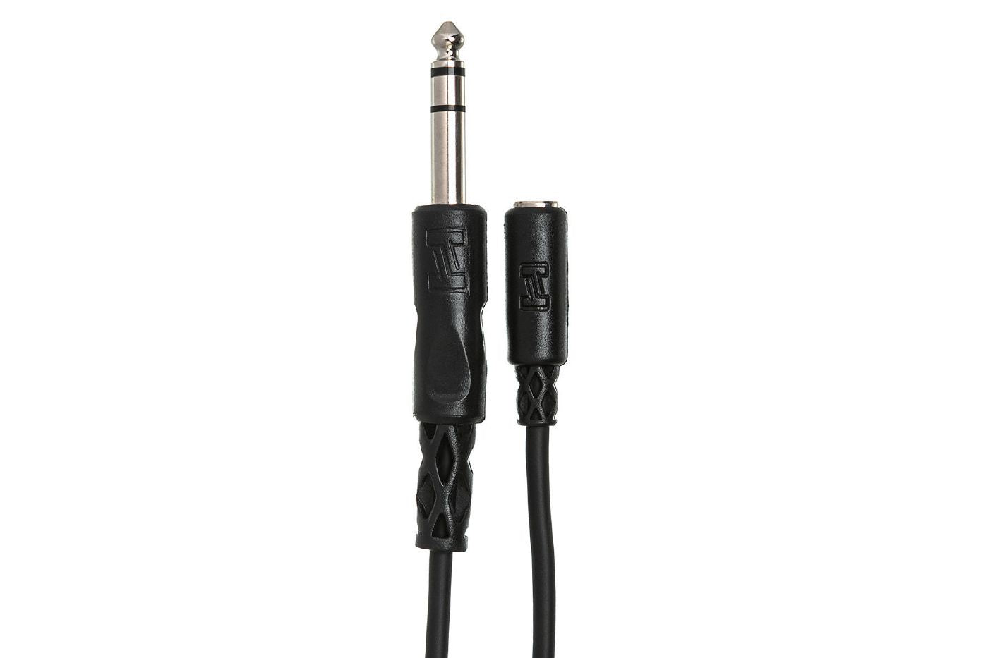 Hosa MHE325 1/4 In M TRS to 1/8 In Mini F Extension Cable - 7.62 m