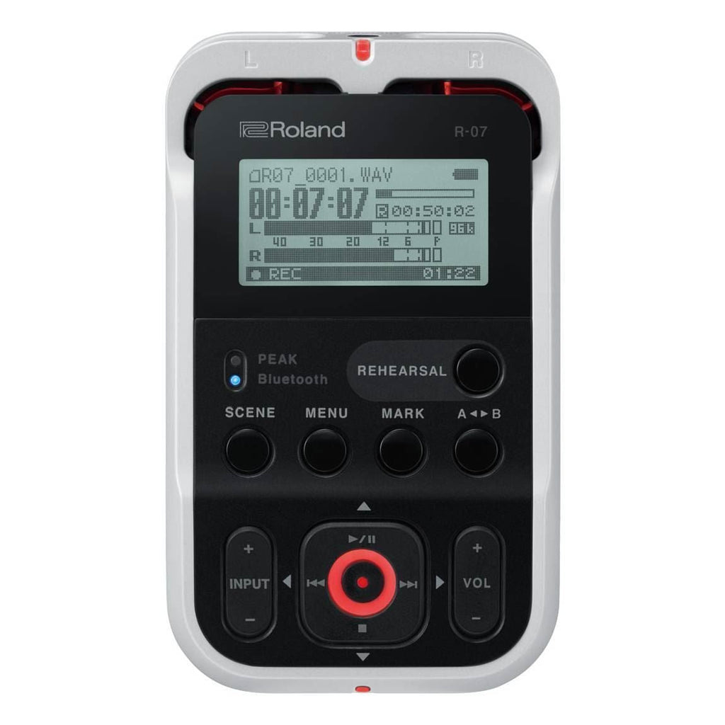 Roland R-07 High Resolution Audio Recorder in White (R07-WH)