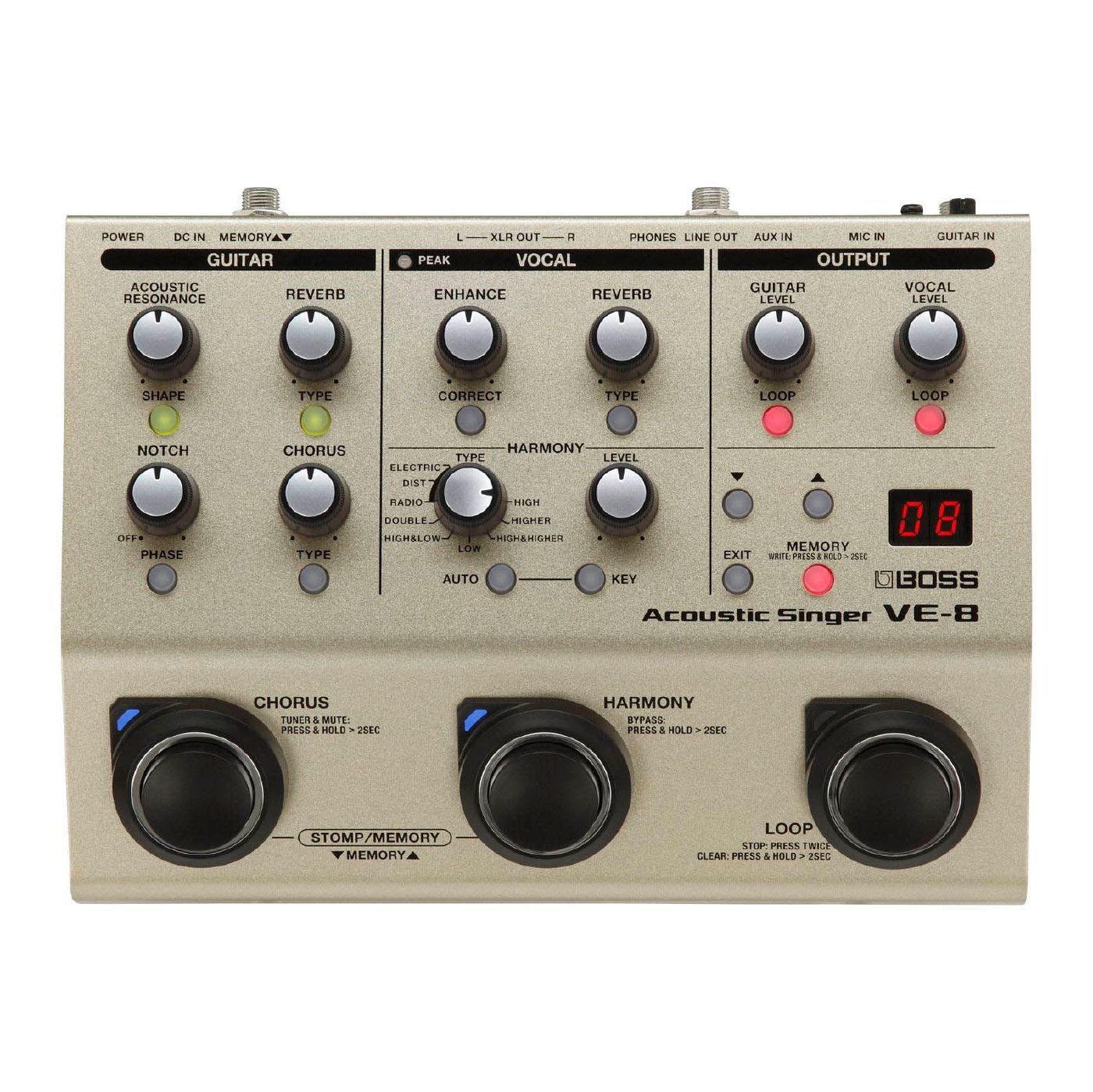 BOSS VE-8 Acoustic Singer