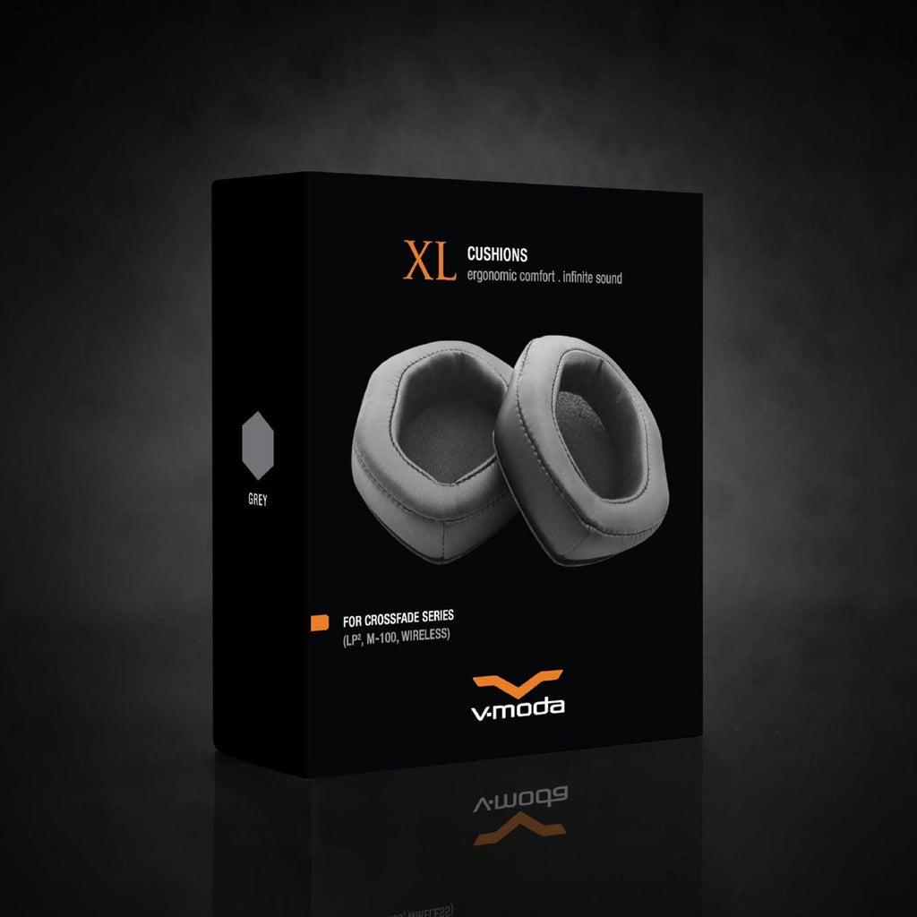 V-Moda XL Memory Cushions for Over-Ear Headphones (Grey)