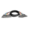 Hosa XLR803 Balanced Snake 8-Channel - XLR3F to XLR3M - 3 meters