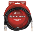 CARSON - Rocklines. 6.3 mono jack plug (M) to XLR (M) mic./audio cable 10ft