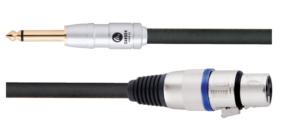 Carson ROM20H Rocklines XLR to ¬º Microphone Cable - 6m