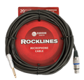 Carson ROM20H Rocklines XLR to ¬º Microphone Cable - 6m