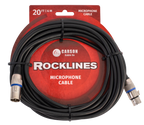 Carson ROM20L Rocklines XLR to XLR Microphone Cable - 6m