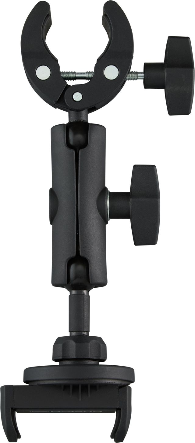Roland RSH10 smartphone holder drum kit mount for electronic drum setups, secure clip for tablets and smartphones.