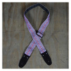 Colonial Leather Rag Strap Jacquard -White