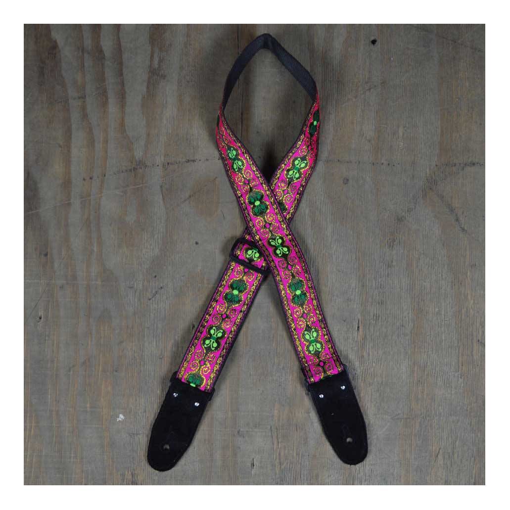 Colonial Leather Rag Strap Jacquard - Pink