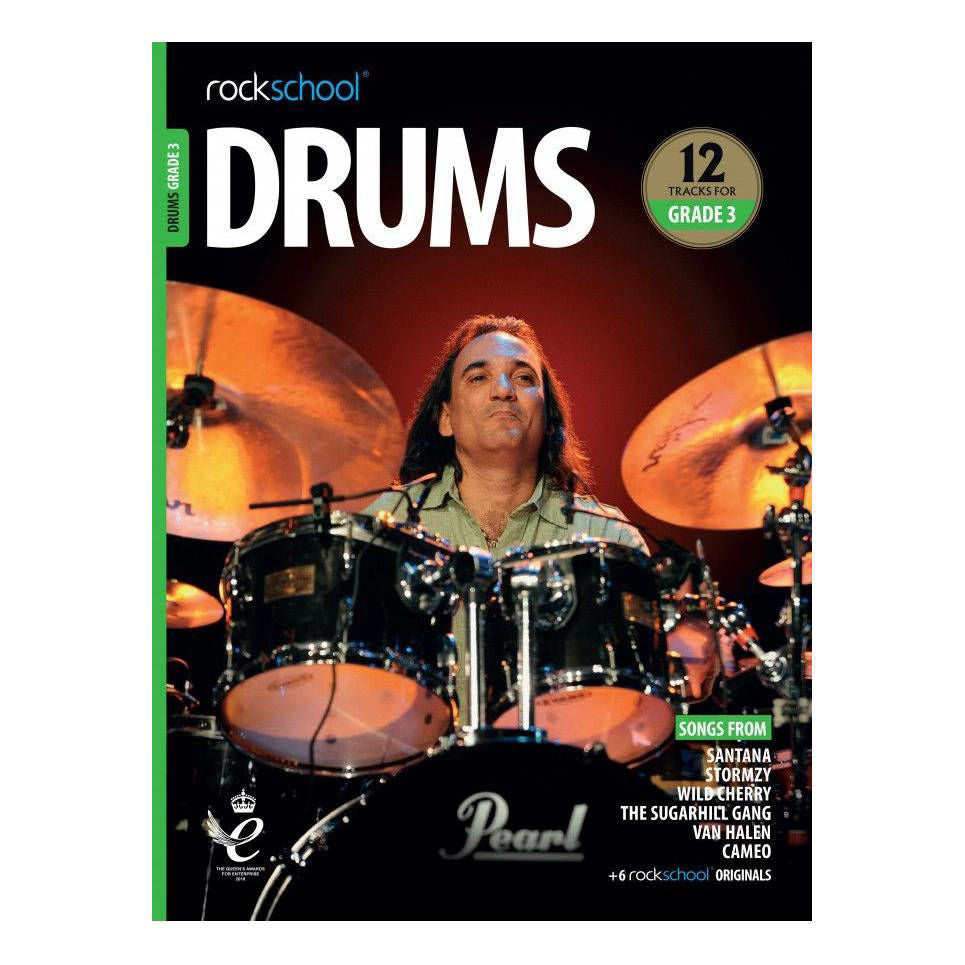 Rockschool Drums Grade 3 2018-2024 Book - OA