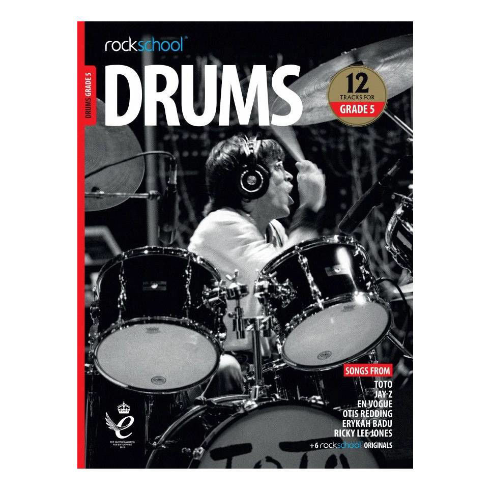 Rockschool Drums Grade 5 2018-2024 Book - OA