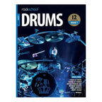 Rockschool Drums Grade 7 book for 2018-2024, featuring sheet music and instructional content, designed for drum students.