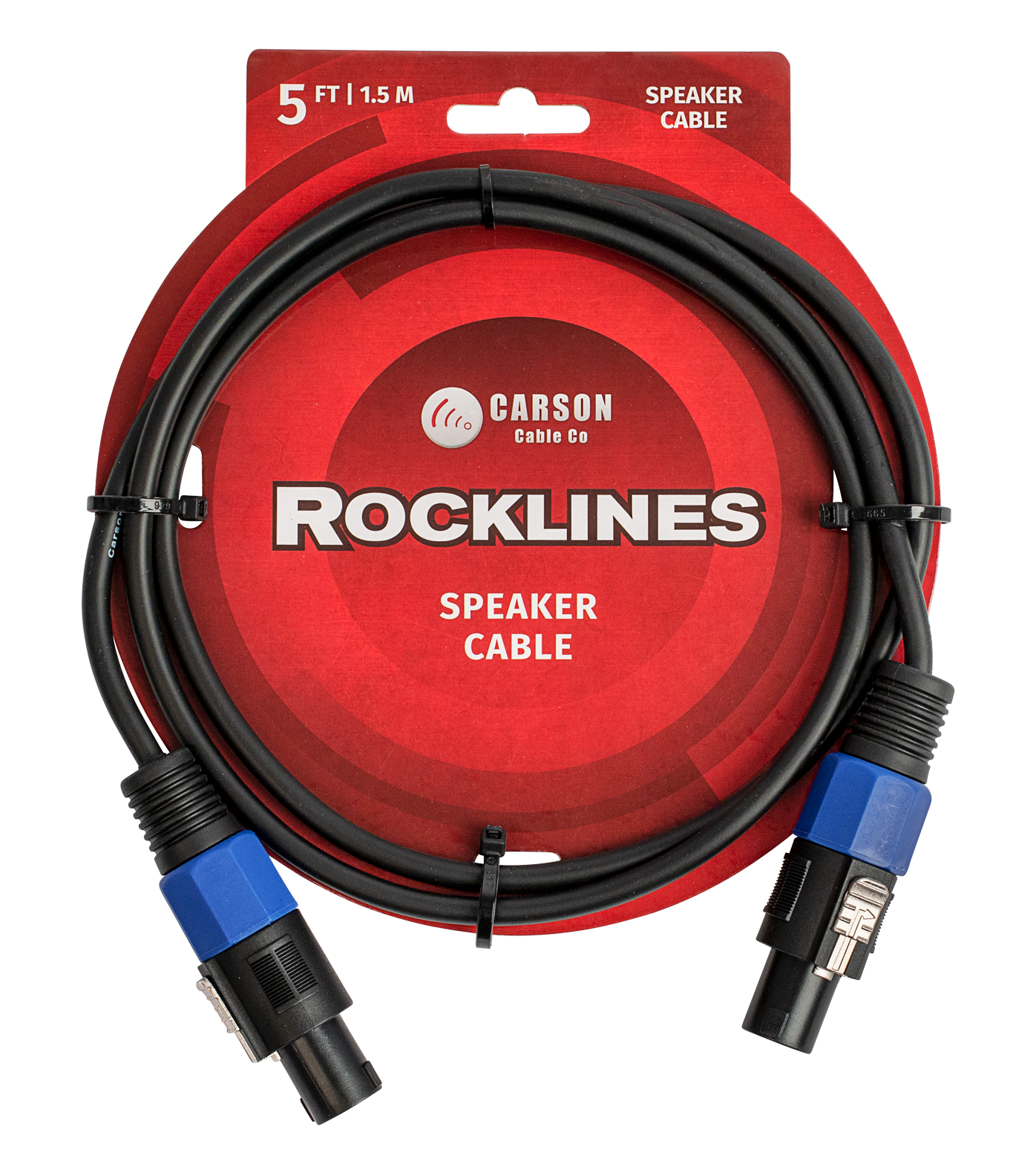 Carson RSN05 Rocklines Speakon to Speakon Speaker Cable - 5 Feet