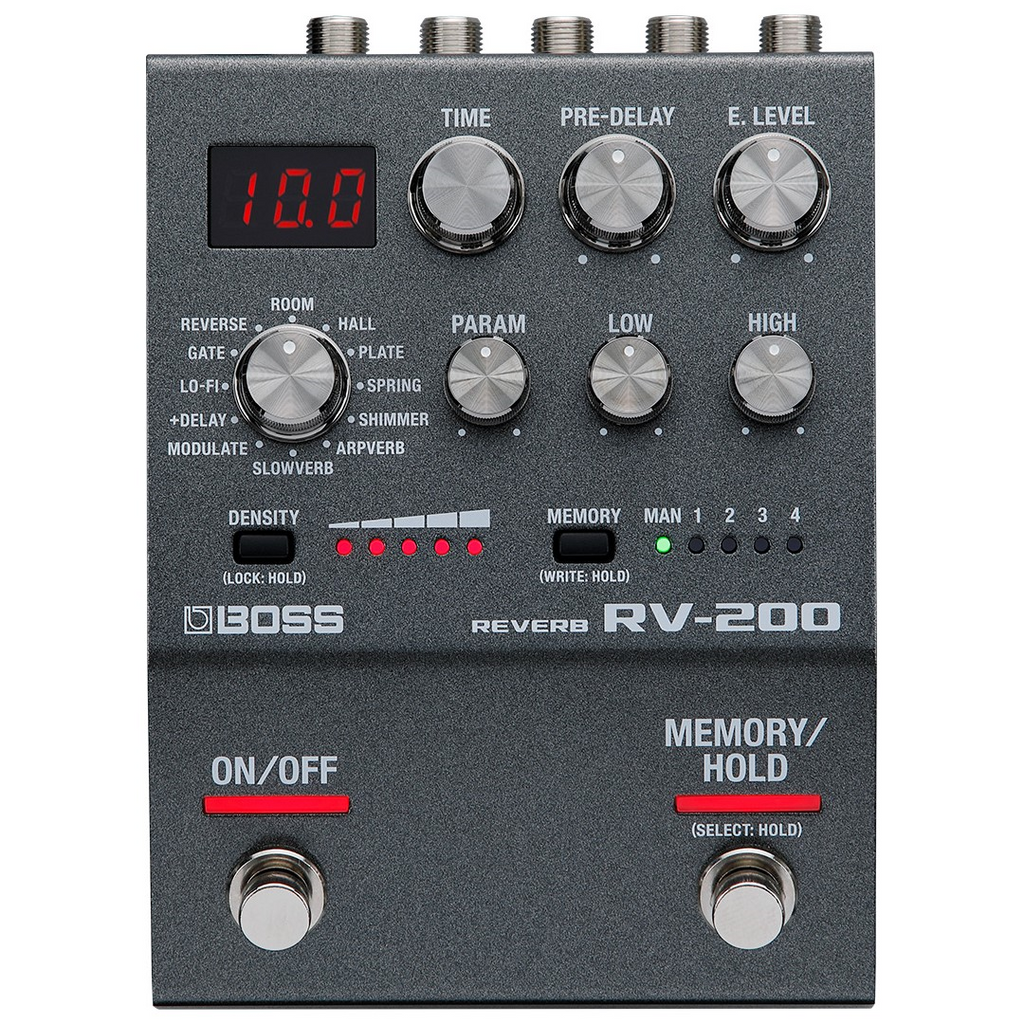 BOSS 200 Series RV-200 Reverb Guitar Effects Pedal