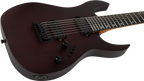 Spira S-407-MWR HH 7-string Electric Guitar with Ebony Fretboard in Satin Wine Red