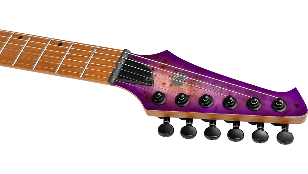 Spira S-450 TPP HH Electric Guitar with Roasted Maple Neck in Transparent Purple