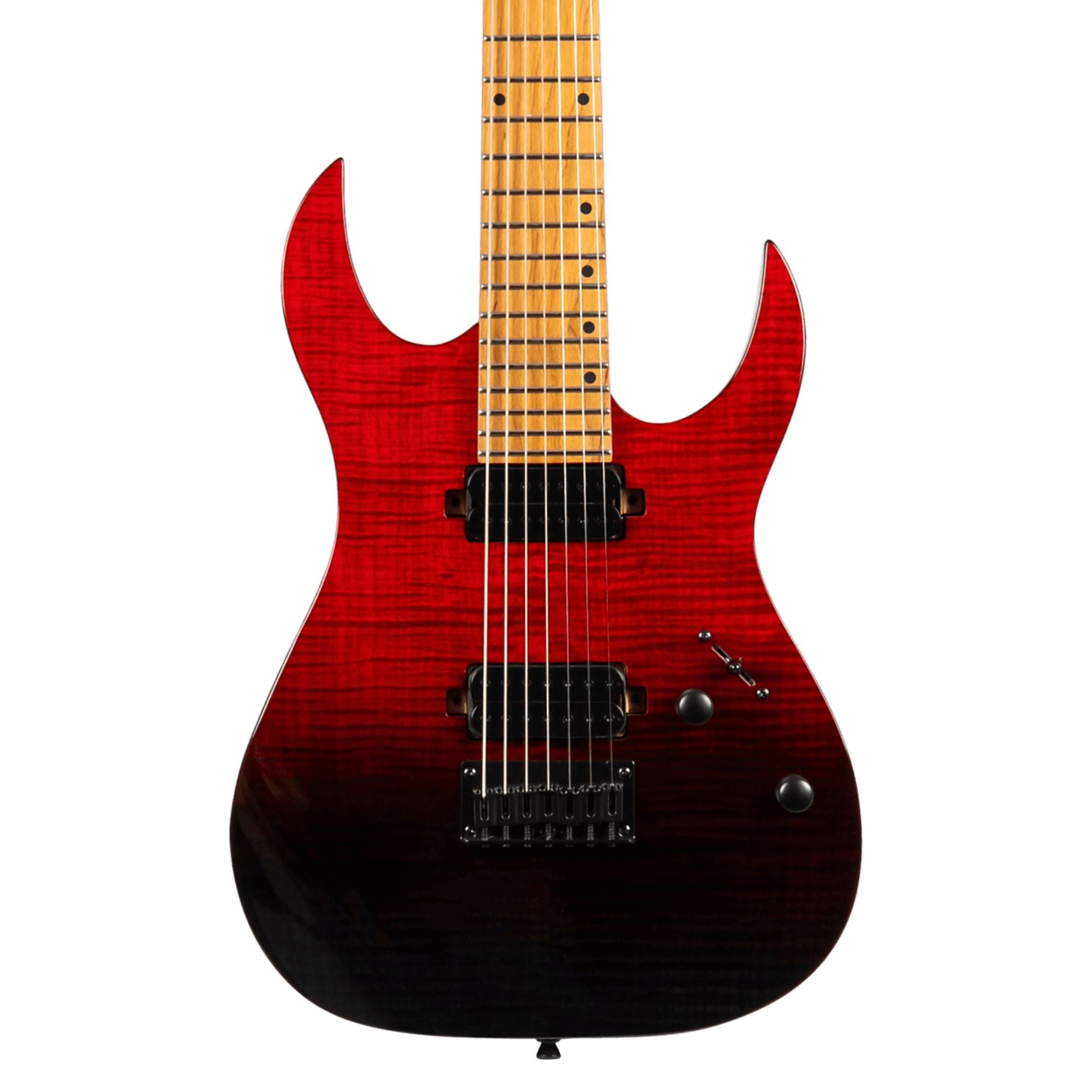 Spira  S-457 TRD 7 String Electric Guitar Transparent Red