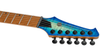 Spira S-500 QAB HH electric guitar in trans aqua blue with dual humbucker pickups and sleek body design.