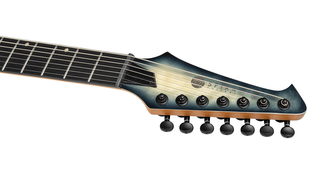 Spira S-507 QGY E HH 7-string Electric Guitar with Roasted Maple Neck in Trans Grey