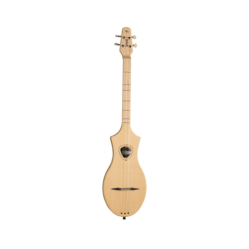 Seagull M4 Merlin acoustic guitar with natural spruce top and mahogany back and sides, featuring a cutaway body design.