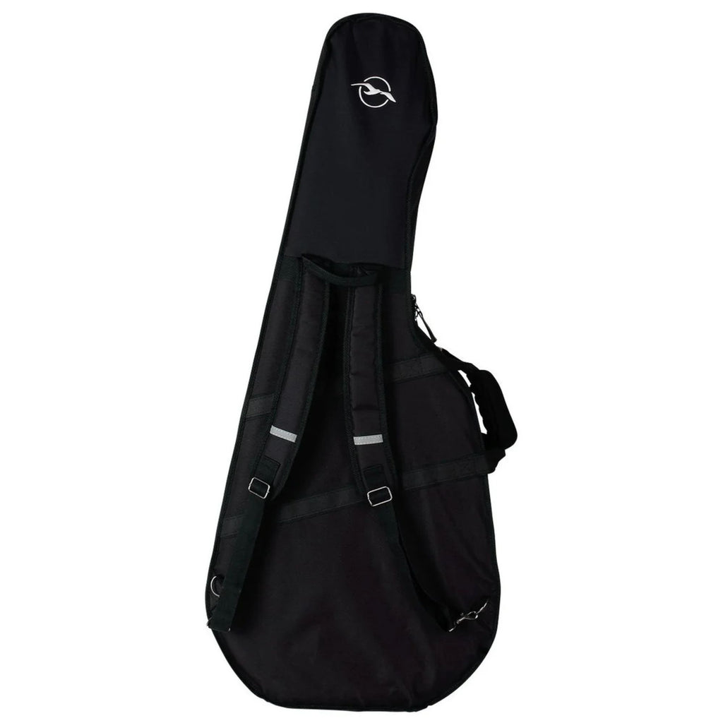 Seagull Folk Deluxe Tric Case for guitars, black padded gig bag with handles and shoulder straps, designed for secure instrument transport.