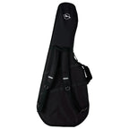 Seagull Folk Deluxe Tric Case for guitars, black padded gig bag with handles and shoulder straps, designed for secure instrument transport.